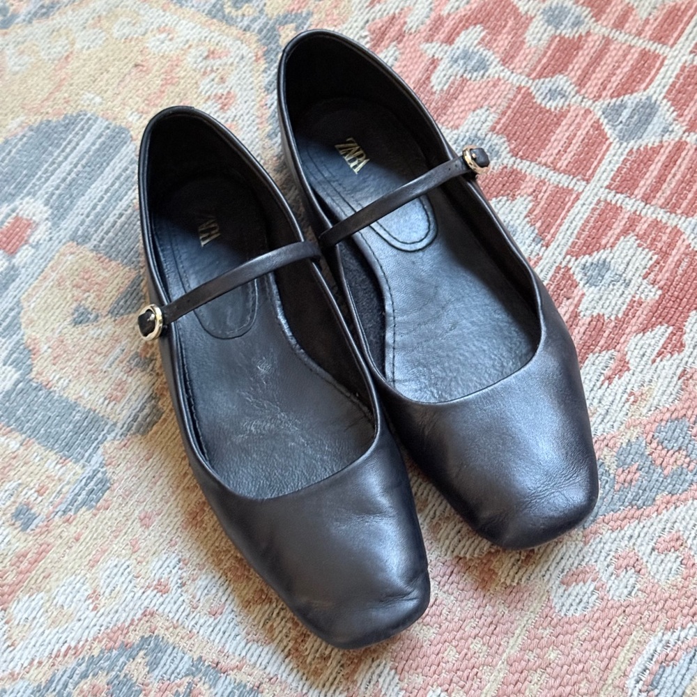 Zara Mary Jane Ballet Flats